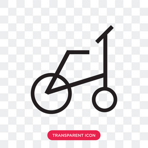 自行车矢量图标隔离在透明的背景, 自行车标志 d