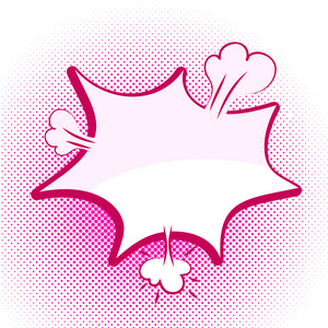 粉色泡泡流行艺术风格