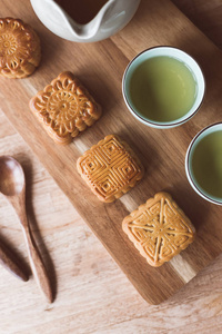 中国中秋月饼茶食品