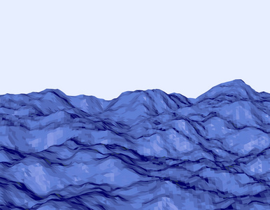 抽象的多边形水表面背景图片