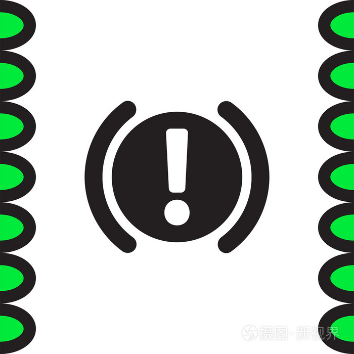 汽车停车制动信号图标
