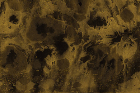 金色抽象背景与大理石油漆纹理