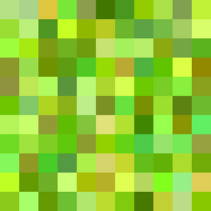 几何抽象正方形平铺模式背景矢量设计的绿色色彩色调的正方形