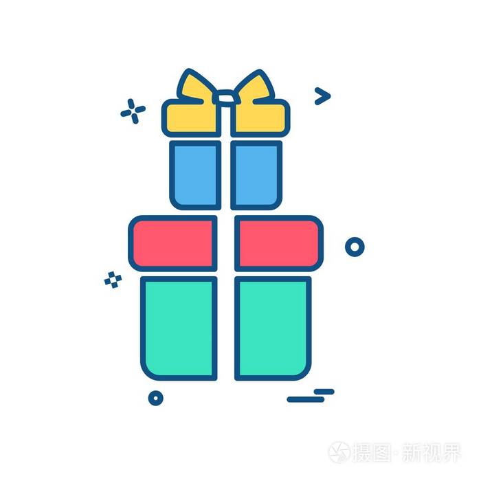 giftbox 图标设计矢量图插画-正版商用图片0suki3-摄