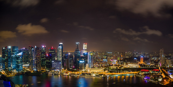 新加坡金融区天际线