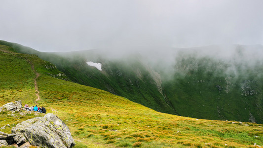 如诗如画的喀尔巴阡山，自然景观在夏天，乌克兰