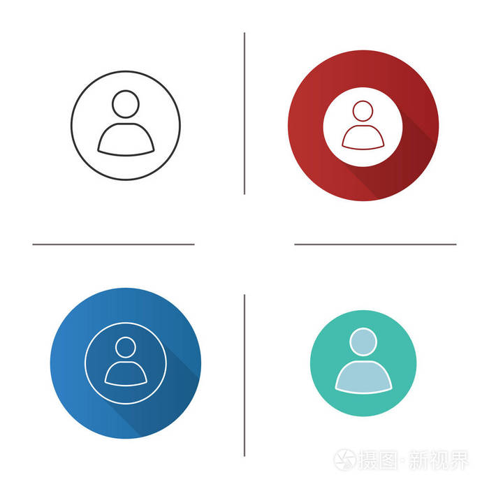 用户帐户圆圈图标, 用户配置文件图片