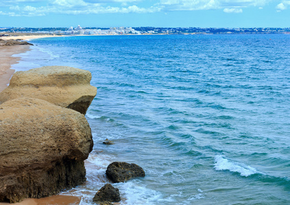 阿尔布菲拉海滩葡萄牙阿尔加维。
