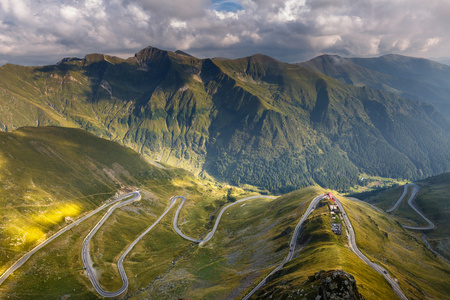 在罗马尼亚 Transfagarasan 公路