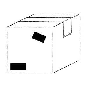 纸箱包装盒图标图片