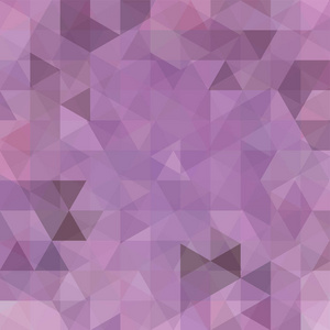 几何图案, 三角形矢量背景粉红色, 紫罗兰色色调。插图图案
