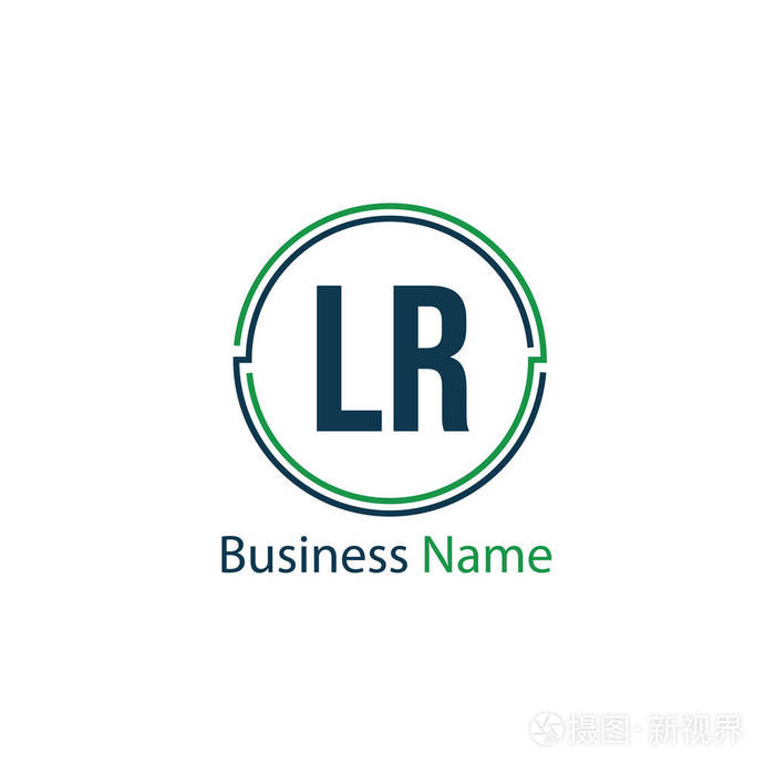 初始字母 lr 徽标模板设计插画-正版商用图片0szbch-摄图新视界