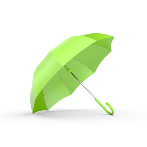 白底绿伞图片