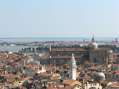 景观从钟楼钟楼威尼斯意大利