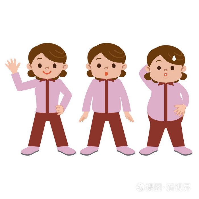 女性的体重变化
