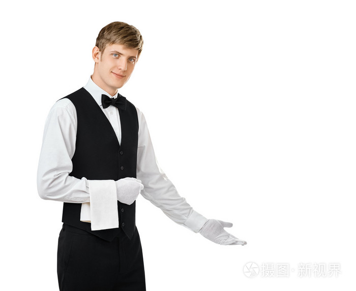 服务员手势欢迎