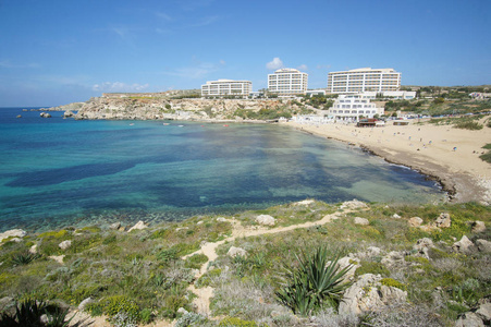 金湾度假村 Ir拉姆拉, 马耳他著名沙滩酒店