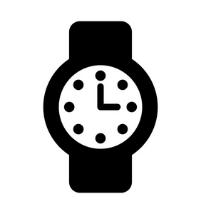 时间时钟手表平面图标