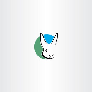 兔标志矢量设计符号