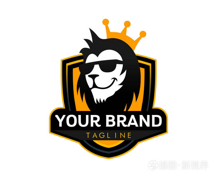 狮子王标志, 狮子头和皇冠向量