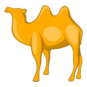 骆驼的图标，卡通风格