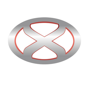 X 徽标抽象设计向量插图为您的公司