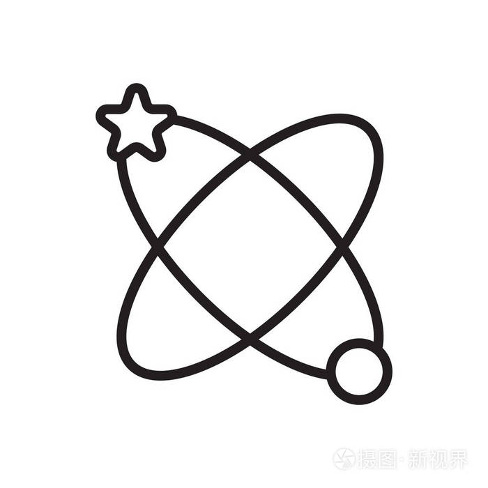 银河图标矢量被隔离在白色背景 银河符号