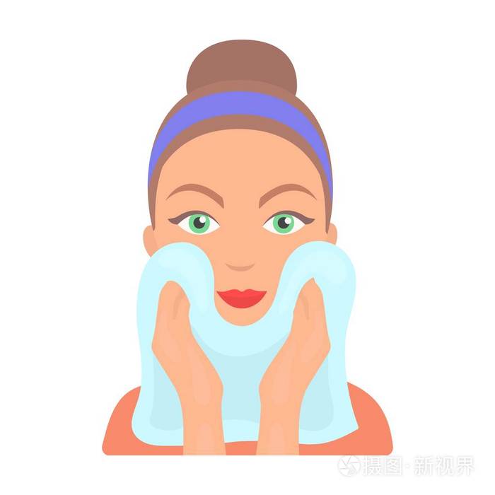 皮肤护理符号股票矢量图