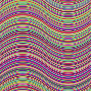 多彩的抽象波浪条纹矢量背景