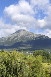 论斯洛伐克高 Tatras 的山峰和高山景观