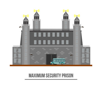 与塔监狱外墙或监狱建设