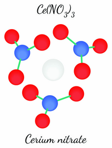 铈硝酸 Cen3o9 分子