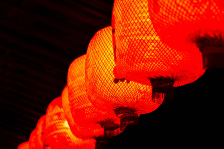 中国新年期间的装饰中式灯笼