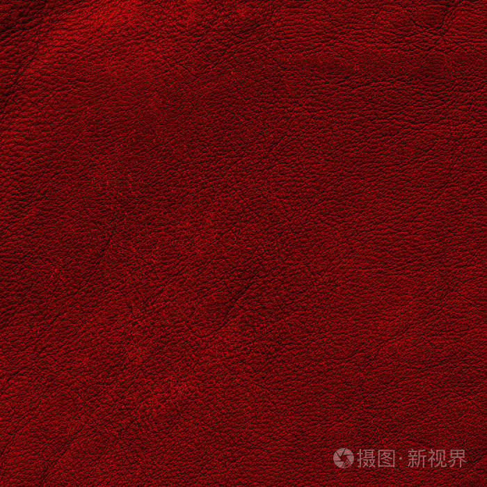 暗红色的皮革纹理或背景