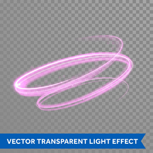 粉红色的光旋螺旋轨迹跟踪