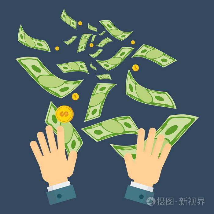 浪费钱的手插画-正版商用图片0tep02-摄图新视界