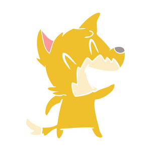 笑狐平板彩色风格动画片