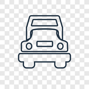 时尚设计风格的卡车图标。卡车图标隔离在透明的背景。卡车矢量图标简单和现代平面符号为网站, 移动, 标志, 应用程序, ui。卡车