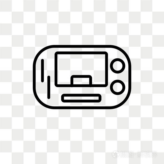 psp 控制台矢量图标独立于透明背景 psp 控制台徽标设计