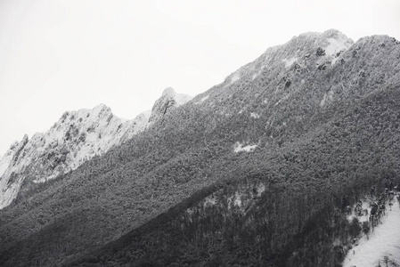 雪峰在 Aspe 谷，法国