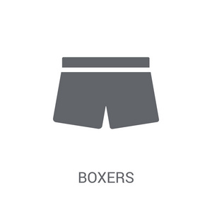 拳击手 图标。时尚的拳击手标志概念的白色背景从服装收藏。适用于 web 应用移动应用和打印媒体