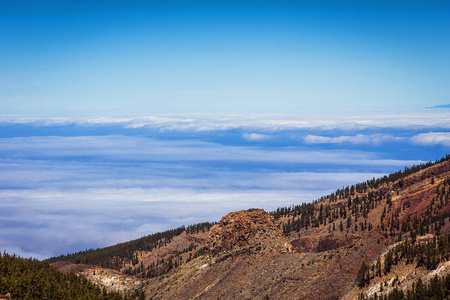 Teide 国家公园的美丽的风景, 特内里费岛, 加那利群岛, 西班牙