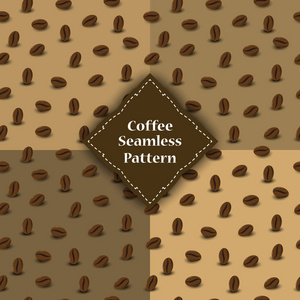 无缝模式的总苞的咖啡豆