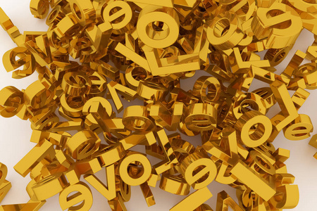 代表财富, 运气, 财富或丰富。3d 渲染图像