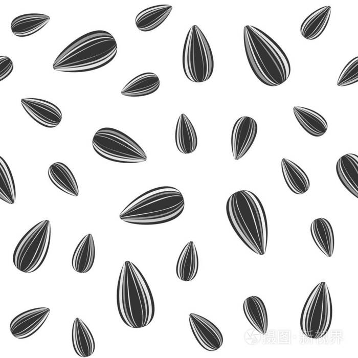 葵花籽无缝图案.矢量包装设计插画-正版商用图片0tks3v-摄图新视界