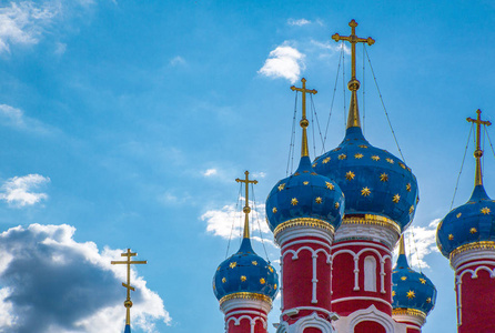俄罗斯, 乌格利希, 圣迪米特里杰教堂的圆顶上的血液