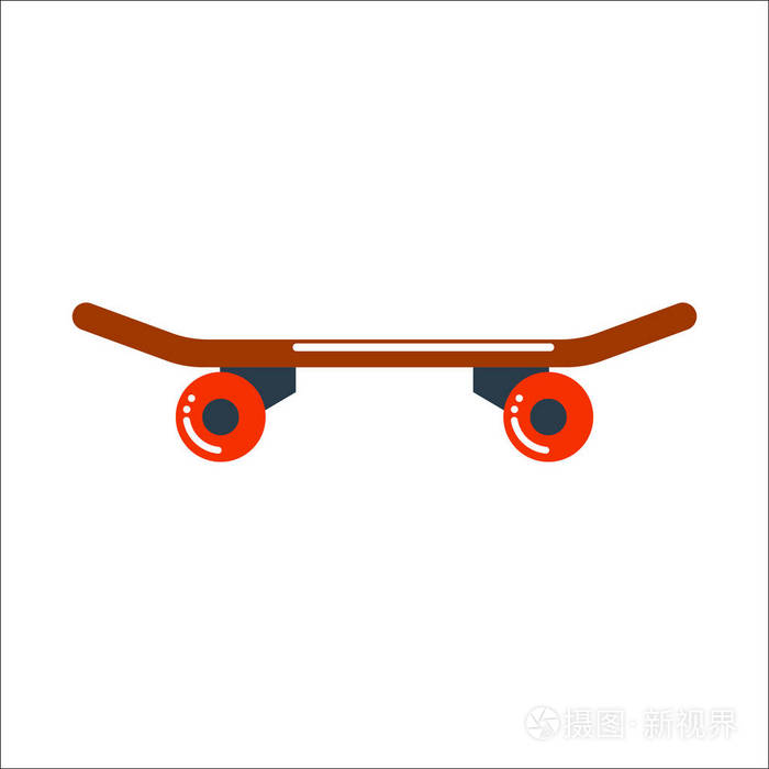 孤立的滑板板矢量