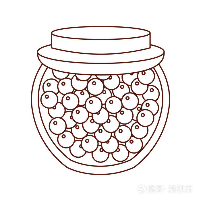 罐头的水果蜜饯产品插画-正版商用图片0tlwce-摄图新视界