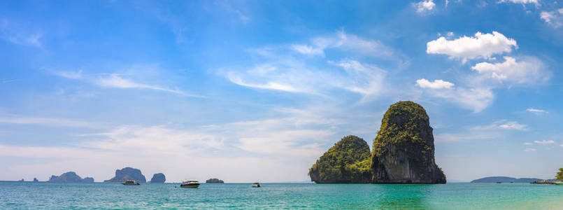 泰国甲米, 夏日的奥南海滩全景