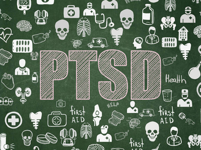 医学概念 Ptsd 上学校董事会背景